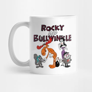 Funny Men Cartoons With Friends Mug